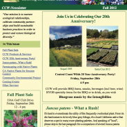 CCW Newsletter, Fall 2012
