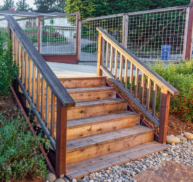 stairway hardscaping, landscape architecture
