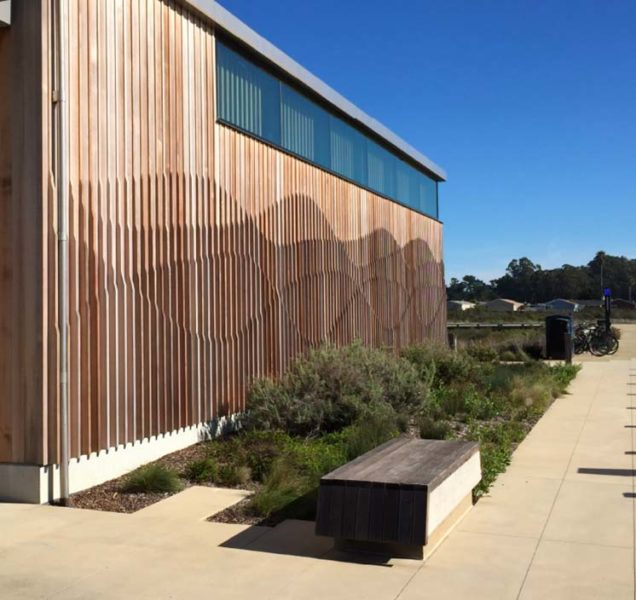 ucsc coastal biology building with landscaping designed by ECI