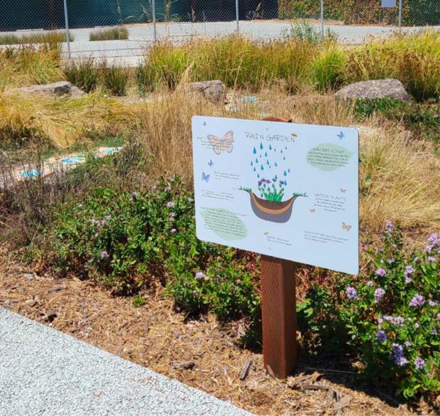 BayView Rain Garden sign