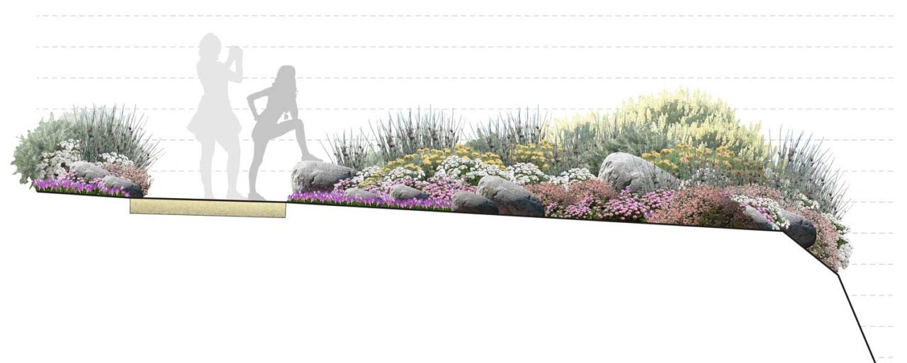 Landscape architecture schematic for Perkins Park restoration project produced by Ecological Concerns Inc.